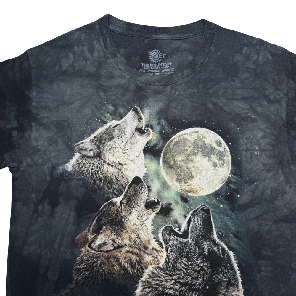The Mountain wolf wolves animal tie dye shirt